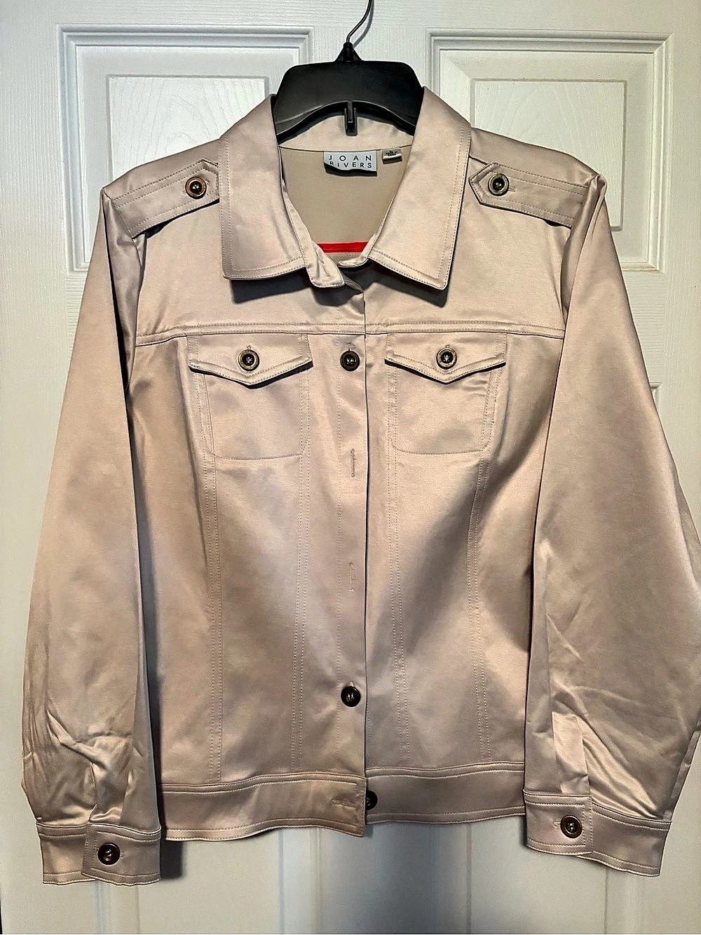 Joan Rivers Utility Jacket in beige like new